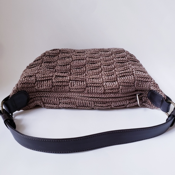 The Sak Elliott Lucca Brown Knit Shoulder Bag - Picture 2 of 16